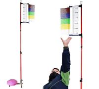 YHNNH Outil de Mesure Saut, réglable 1,3 à,6 mètres, avec Base Stable, for entraîneur Basketball, Volley-Ball et Challenger