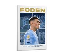YHNNH Phil Foden Poster mural rétro de style classique - Décoration parfaite pour bibliothèque, bar ou cinéma à domicile - 40 x 60 cm - Style cadre
