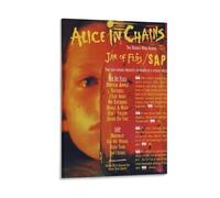 YHNNH Poster de style classique avec cadre « Jar of Flies » par Alice in Chains, décoration murale rétro parfaite pour bibliothèque, bar ou cinéma maison, 40 x 60 cm