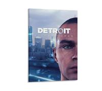 YHNNH Poster de style classique de Detroit Become Humanrétro, décoration parfaite pour bibliothèque, bar ou home cinéma, 20 x 30 cm, avec cadre