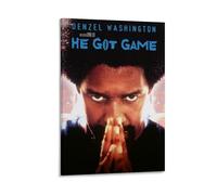 YHNNH Poster mural rétro He Got Game de style classique, décoration parfaite pour bibliothèque, bar ou cinéma maison, 30 x 45 cm, style cadre