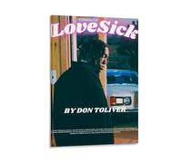 YHNNH Poster mural rétro Love Sick par Don Toliver- Style classique - Décoration parfaite pour bibliothèque, bar ou home cinéma - 60 x 90 cm - Style cadre