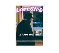 YHNNH Poster mural rétro Love Sick par Don Toliver- Style classique - Décoration parfaite pour bibliothèque, bar ou home cinéma - 50 x 75 cm - Sans cadre