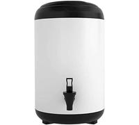 YHNNH, Refroidisseur de distributeur de boissons isolé, récipient en acier inoxydable avec support, baril de thé au lait chaud isolé(12L)