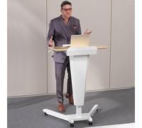 YHNNH Support de Podium pupitres et podiums Support de Table Mobile Support d'ordinateur Portable Debout réglable chaire for églises réunion Discours Mariage(B)