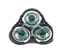 YHNNH Têtes de Rasoir RQ11 en Acier Inoxydable - Rechange Compatible Philips RQ1131, RQ1141, RQ1145, RQ1150, RQ1151, RQ1155, RQ1160, RQ1185, RQ1187, RQ1195, 3 Pièces Haute Précision (Noir)