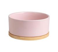 YHNNH urne funéraire pour Animaux, Gamelle chauffante en céramique for Animaux de Compagnie, avec système Chauffage Automatique par USB | Base Grande capacité(Pink)