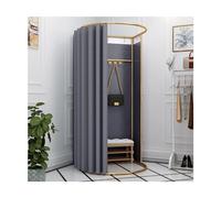 YHNNH, Vestiaire Pliable avec Rideau d'ombrage, Cabine d'essayage détachée for Photographie de Magazines, vestiaire en métal(D,33.5inx31.5in)