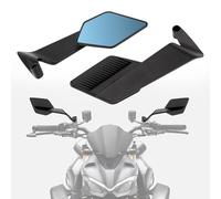 YHNQFB 2Pcs Rétroviseurs de Moto pour BWM F900XR F 900 XR F900R, Alliage d'aluminium RéTroviseurs LatéRaux Stealth Pliable Motorcycle Mirrors Rétroviseur Moto HD,B
