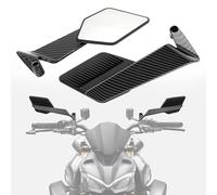 YHNQFB 2Pcs Rétroviseurs de Moto pour Ducati Multistrada 1200 S GT 950 1100 v4s, Alliage d'aluminium RéTroviseurs LatéRaux Stealth Pliable Motorcycle Mirrors Rétroviseur Moto HD,C