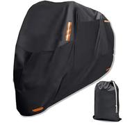 Housses Moto Spécial pour Yamaha T-Max 500-530-560 2021, Housse Moto Exterieur Imperméable Anti-Poussière UV Boucle Antivol 420D Oxford Tissu Moto Housses de Moto,Blacksilver