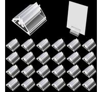 YHNTGB Lot de 120 supports de cartes de jeu en plastique transparents, pour tiquettes de prix, menus, fournitures de f te