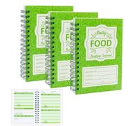 YHNTGB Lot de 3 carnets de suivi alimentaire 90 jours pour perte de poids, 14 x 10 cm