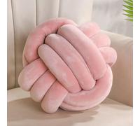 Yhoelata Coussin Noeud Rose, Coussins Rond Decoration Chambre, Coussin Deco Salon Aesthetic, Coussins Canape Decoration, Decoratif Lit Enfant, 28cm