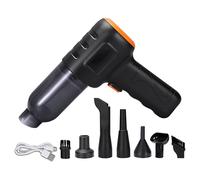 YHomU Aspirateur Voiture sans Fil 200 W, Aspiration 16 000 Pa, Format Portable et Compact avec Plusieurs Embouts pour Nettoyer l’Auto, souffler et gonfler, Batterie 3 000 mAh