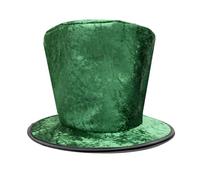 Yhong Chapeau Magicien Funky Pour Halloween Cocktails Présentations Femmes Et Dhommes Sur Scène Type velours vert Taille unique