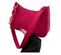 YHOPJKFRA Bolso de hombro para mujer, minibolso de mano con bandolera pequeña, estilo retro, suave, clásico, estilo años 90 | rosa