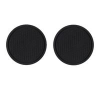 YHQKJ 2 Pièces sous-Verres Voiture pour Porsche 718 911 Boxster Cayenne Cayman Macan Panamera Taycan, Dessous de Verre Isolé Anti-Dérapant Coussinets de Porte-Gobelet Interieur Accessoires