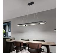 YHQSYKS Moden LED Suspension 39'' Lustre Linéaire Luminaire Cuisine Îlot Suspension Éclairage 34W Réglable LED Luminaire Suspendu pour Bureau Salle À Manger Cuisine Bar