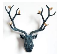 YHRJ Papercraft 3D Animaux Tete De Cerf Decoration Murale,Sculpture De Tête De Cerf en Trois Dimensions D'intérieur, Cadeau Suspendu De Tête d'animal Géométrique, Résine Écologique, 3 Styles
