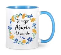 YHRJWN Abuelo Gifts Mug La Mejor Abuelo Del Mundo, cadeau Abuelo en espagnol, tasse Abuelo, cadeaux pour grand-père en espagnol, Regalos Para Abuelo, cadeaux d'anniversaire, de Noël, de fête des pères