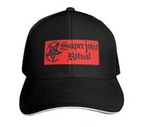 YHRYHYM Casquettes de Baseball Classiques Superjoint Ritual Band Logo Version Rouge Casquette de Camionneur Casquette de Protection Chapeaux Vintage Homme Mode féminine Rétro Essentiel pour l’été