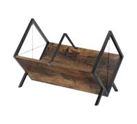 Yhsioaklo Album Organizer Shelf | 80 LP Capacity 1 Tier Adjustable Vintage