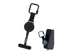 Yhsioaklo Attache antivol pour téléphone portable - Cordon rétractable antivol - Sangle anti-chute avec mousqueton - Boucle rétractable pour téléphone portable - Languette anti-chute pour la plupart