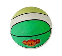 Yhsioaklo Ballon de basket-ball pour enfants silencieux en mousse intérieure douce et sûre pour la salle d'école de la maison Taille 3/5/7 Éponge PVC Vert