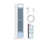 Yhsioaklo Bladeless Fan | Touch Control Rechargeable 5-Speed 3600mAh