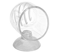 Yhsioaklo Bol à crevettes pour aquarium - Mangeoire transparente avec ventouse | Support d'alimentation pour ver rouge et nourriture vivante | Accessoire de réservoir pour reptiles, betta, tortues et