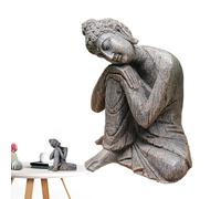 Yhsioaklo Bouddha-Statue | 5,67 x 4,72 x 6,69 Zoll Meditations-Bouddha | Bouddha | Spirituelle Skulpturen Zen Deko Für Zuhause Wohnzimmer Meditationsbereich Arbeitsplatz