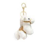 Yhsioaklo Breloque en peluche pour sac à main | Objets de collection animaux du Nouvel An 2026 - Porte-clés animal en peluche de 10 cm de haut | pour femme, famille, petite amie, fille et garçon