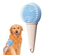 Yhsioaklo Brosse pour animaux de compagnie, élimination des morts massant, brosse de toilettage pour chiots chatons, pour capes longues et courtes avec nœuds et sous-poil pour petites races moyennes