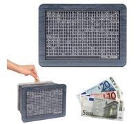 Yhsioaklo Caisse d'épargne | Conteneur en bois vintage réutilisable, banque d'épargne portable | pour étagère, table de chevet, bureau, pour filles, enfants, adultes, femmes, hommes