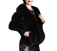 Yhsioaklo Châle de fourrure pour femmes | 63,78 X 14,17 pouces Étoles de fourrure Couverture de mariée | Châles de mariée Faux Cape | Manteau d'hiver châle, enveloppements pour mariages