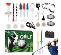 Yhsioaklo Christmas Advent - Golf Set |24-Day Holiday Countdown with Balls & Tees | Home Decor Keepsake for Party, Office, Putting Green | Gift for Dad, Husband, Lovers