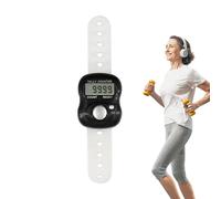 Yhsioaklo Compteur de doigts | 15 cm ABS Manuel The Counter | 20G LED Digital Fingermesser | Interrupteur tour portable pour rangée, tricot, personnes, coaching, golf