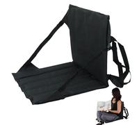 Yhsioaklo Coussin de blanchiment avec support dorsal | Coussin de siège portable pour kayak, pique-nique, camping, bateau, plage, voyages, concerts, football, baseball