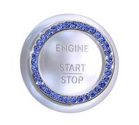 Yhsioaklo Couvercle de Bouton Poussoir Start Stop - Bouclier décoratif pour démarreur d'allumage | Accessoire Universel de Moteur Bling avec adhésif | Décorations de Voiture en pour Homme et