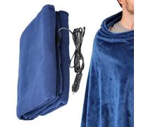 Yhsioaklo Couverture chauffante électrique pour voiture, arrêt automatique doux portable, couverture électrique 12 V pour voitures électriques, pour les navetteurs, les voyages en camping, les