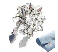 Yhsioaklo Couvre-boutons à clipser,Couvre-boutons en - de manchette avec cache-, embellissements en détachables - Clips de de manches de décoration de vêtements