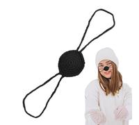 Yhsioaklo Cubierta para la nariz cómoda | Protector nasal de lana para climas fríos | Divertida cubierta térmica para nariz, ideal para invierno, actividades al aire libre, ciclismo y senderismo.
