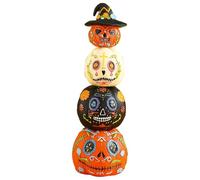 Yhsioaklo Décor de d'halloween | Statue empilable d'ornement magnétique 4pcs | Figurines d'halloween en résine pour Le Couloir du Couloir du Couloir du Couloir du Salon