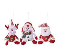 Yhsioaklo Décorations Sapin Noël - Lot 3 Pendentifs Festifs | Père Noël, Bonhomme De Neige, Élan | Ornements De Fête pour Maison, Chambre, Bureau, Organisation D’Événements Et Ambiance Hivernale