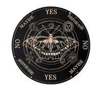 Yhsioaklo Divination Board Dowsing Panneau de décision en bois avec lettres pour messages, aide à la décision, jeu de plateau de divination pour débutants, famille et amis