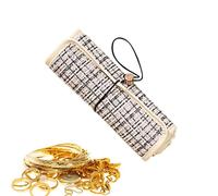 Yhsioaklo Étui À Bijoux De Voyage - Pochette Zippée | Organisateur Compact Pour Colliers, Bagues, Montres Et Broches | Parfait Pourfilles En Vacances, Les Escapades Quotidiennes, Les Placards, Le