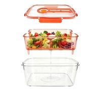 Yhsioaklo Fruit Containers | Kitchen Vegetable Draining Organizer Box