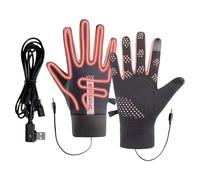 Yhsioaklo Gants chauffants pour femme | Chauffage électrique alimenté par USB - 3 modes réglables - Gants chauffants réglables pour femme - Pour adultes, pour l'extérieur, l'hiver, par temps froid