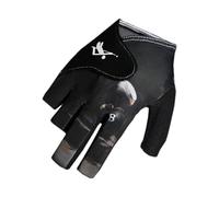 Yhsioaklo Gants de billard pour piscine - Protection de la main demi-doigt à séchage rapide | Moufles universelles gauche/droite | Grip sport lisse pour les activités intérieures et extérieures